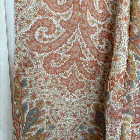 Allen B. By Allen Schwartz Paisley A-Line Skirt in Red and Cream - Picture 6 of 9